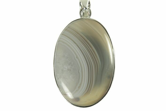 Botswana Agate Pendant (Necklace) - Sterling Silver #228535